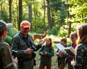 volunteer hunting instructor teaching conservation education